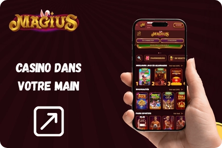 Application mobile Magius Casino PWA