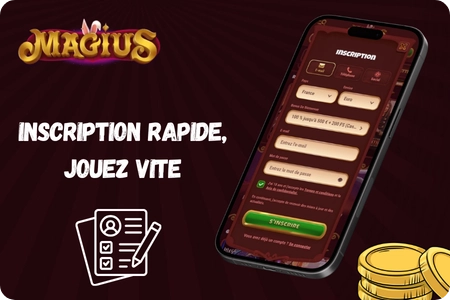 Inscription sur Magius Casino en 2 minutes