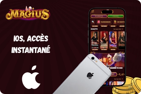 Magius Casino sur iPhone via Safari